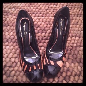 Diego di Lucca animal print heels